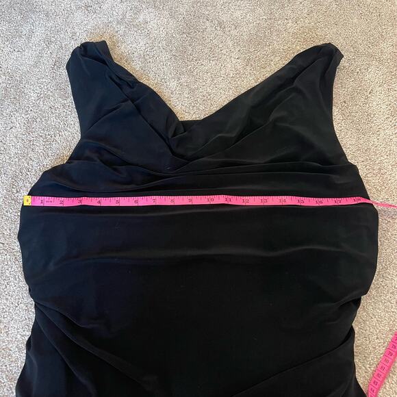 RM Richards Women's Plus Size Sleeveless‎ Dress Assymmetrical Hem Black Size 18W - Picture 8 of 8